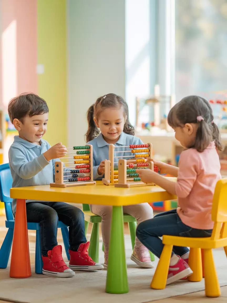 أطفال روضة أرض الطفولة يتعلمون ويستكشفون